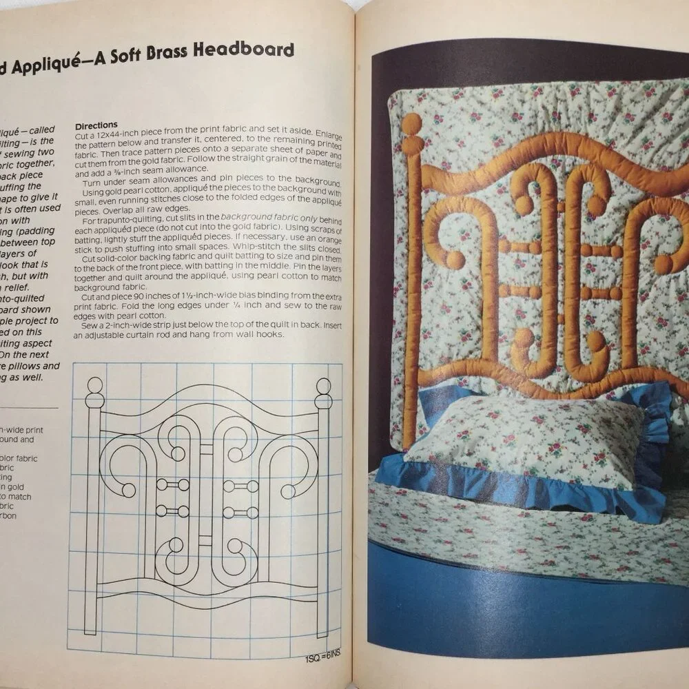 Better Homes Gardens Applique Book Quilt Quilting Sewing Projects Patterns Tips
